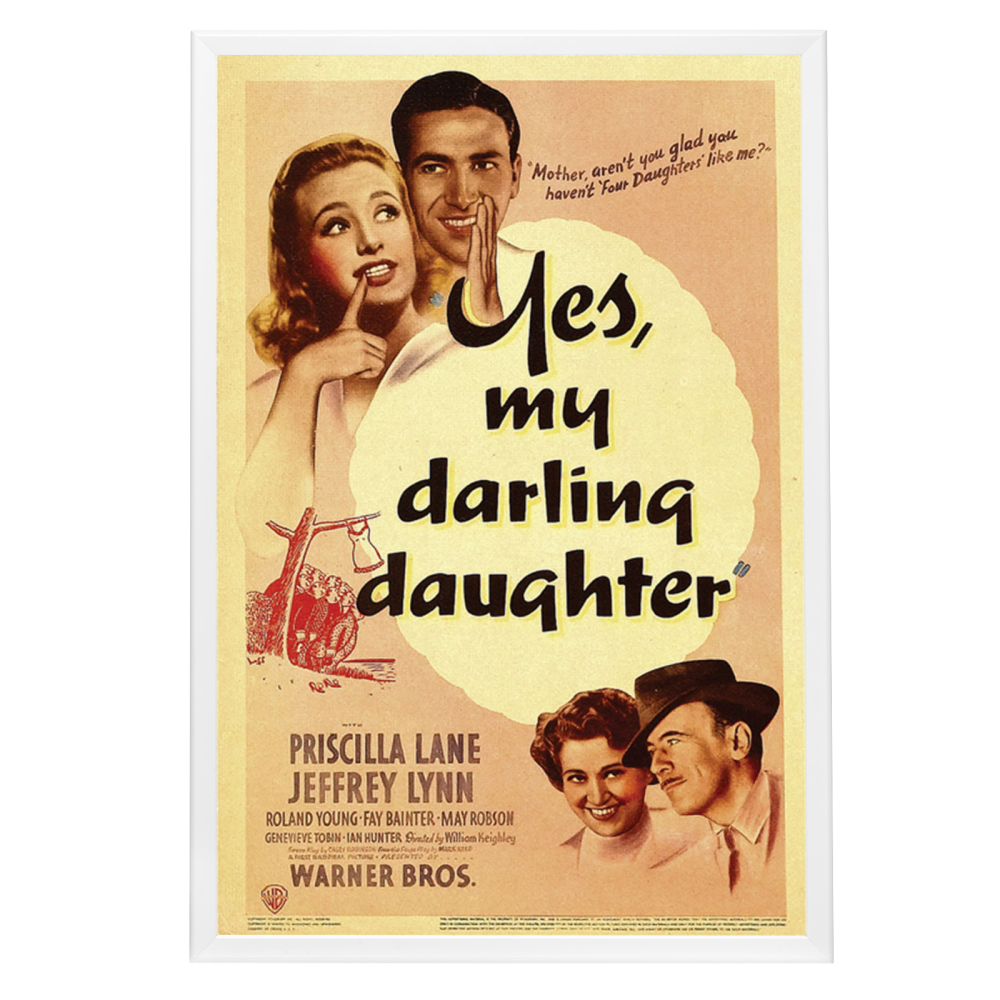 "Yes, My Darling Daughter" (1939) Framed Movie Poster