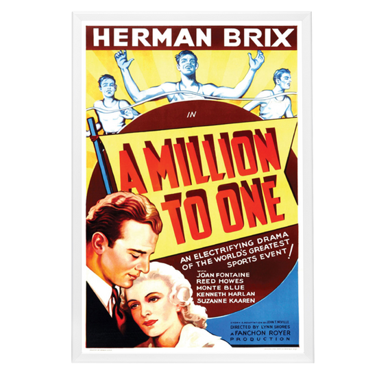 "Million To One" (1937) Framed Movie Poster