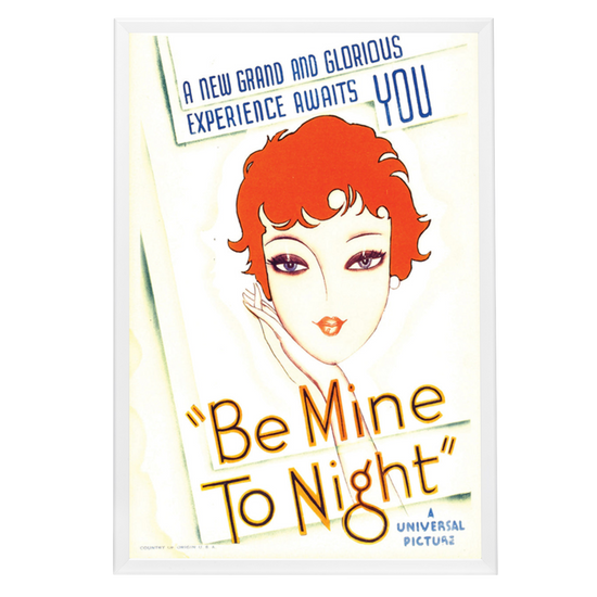 "Be Mine Tonight" (1932) Framed Movie Poster