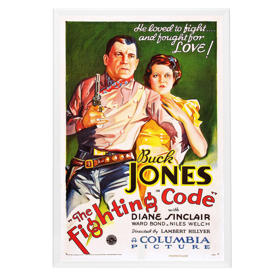 "Fighting Code" (1933) Framed Movie Poster