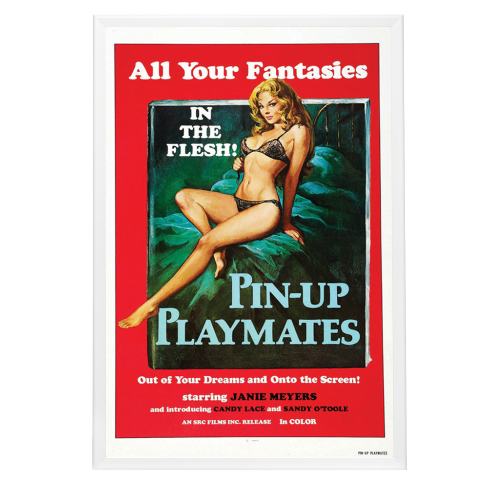 "Pin-Up Playmates" (1972) Framed Movie Poster