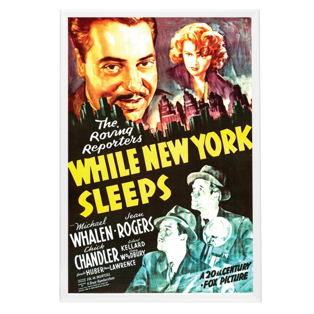 "While New York Sleeps" (1938) Framed Movie Poster