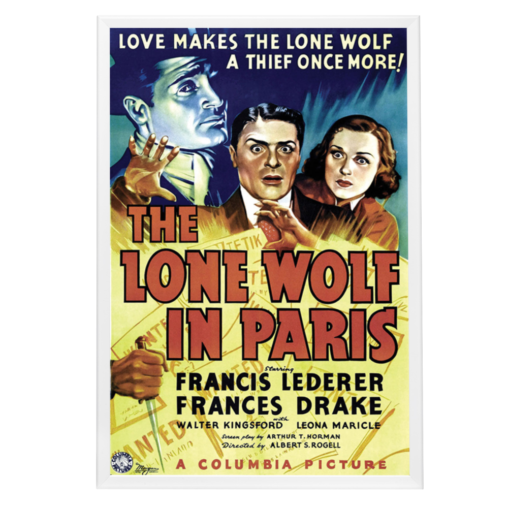 "Lone Wolf In Paris" (1938) Framed Movie Poster