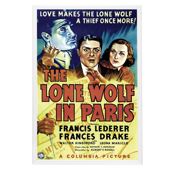 "Lone Wolf In Paris" (1938) Framed Movie Poster