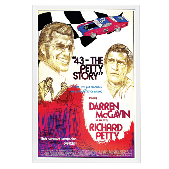 "43: The Richard Petty Story" (1974) Framed Movie Poster