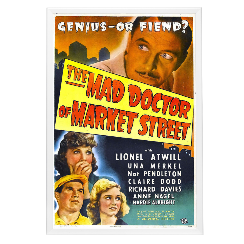 "Mad Doctor Of Market Street" (1942) Framed Movie Poster