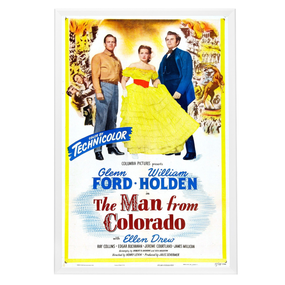 "Man From Colorado" (1948) Framed Movie Poster