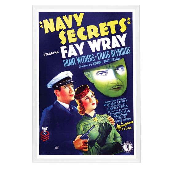 "Navy Secrets" (1939) Framed Movie Poster