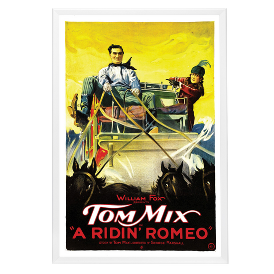 "Ridin' Romeo" (1921) Framed Movie Poster