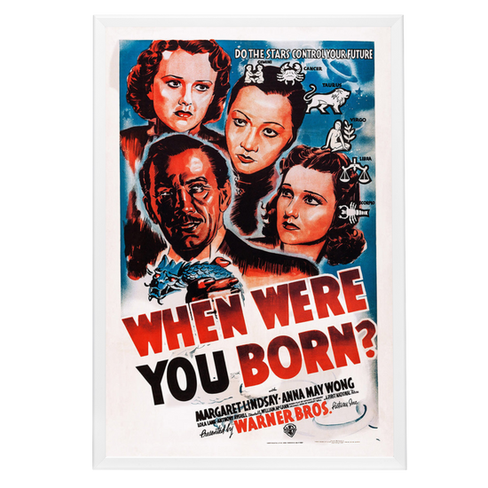 "When Were You Born" (1938) Framed Movie Poster