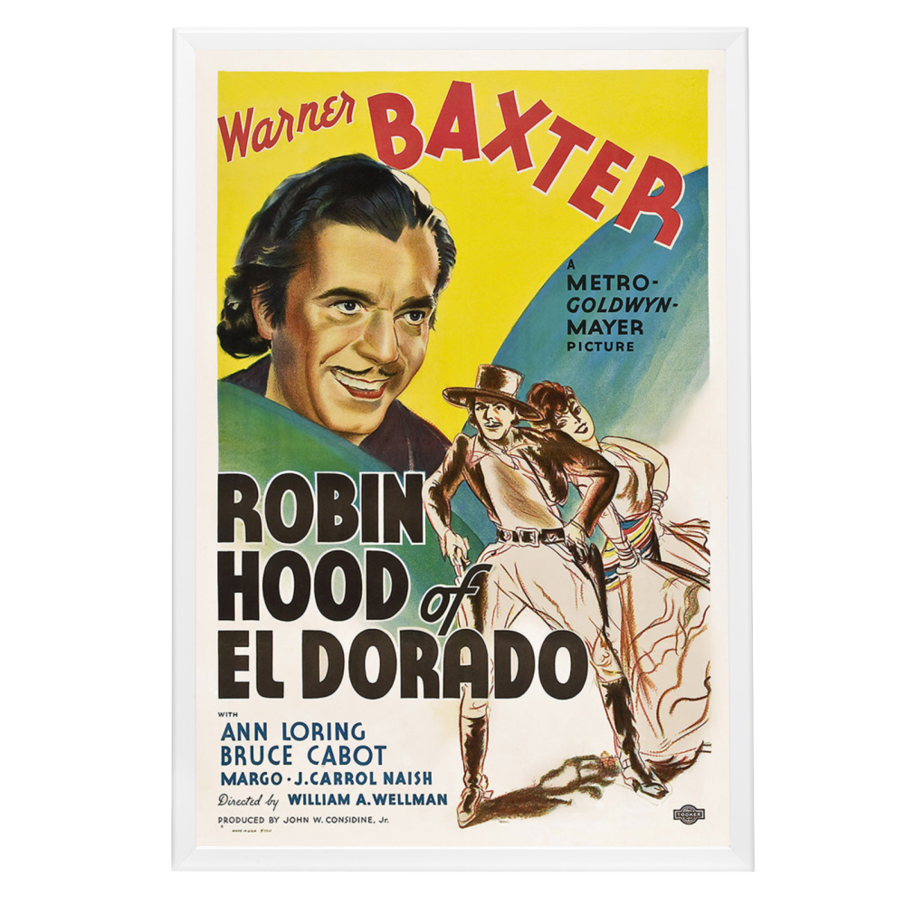 "Robin Hood Of El Dorado" (1936) Framed Movie Poster