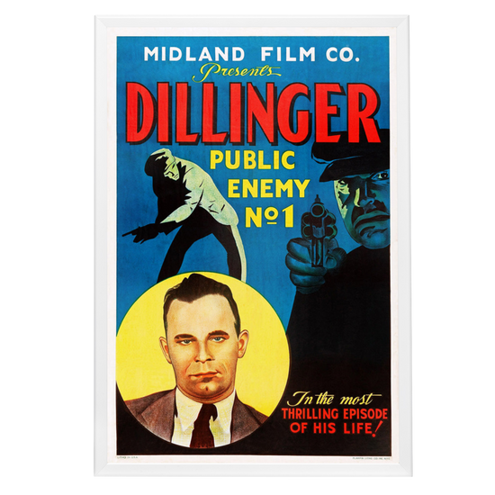 "Dillinger: Public Enemy No. 1" (1934) Framed Movie Poster