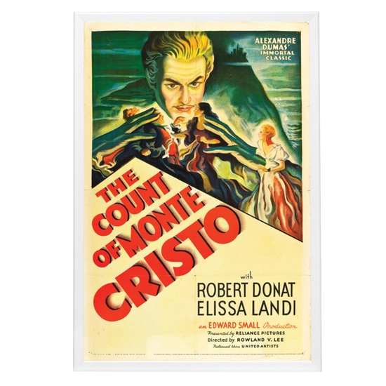 "Count Of Monte Cristo" (1934) Framed Movie Poster