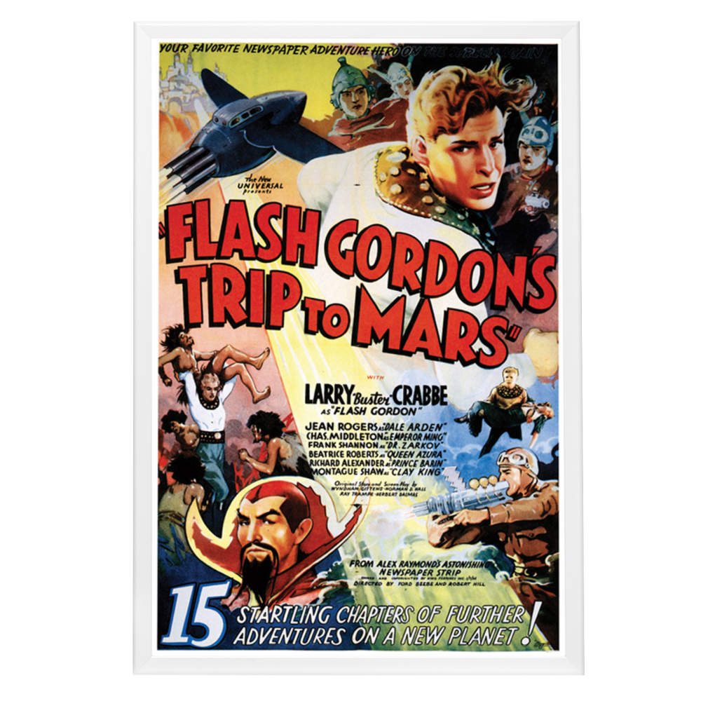 "Flash Gordon's Trip To Mars" (1938) Framed Movie Poster