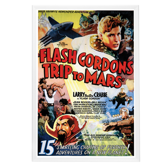 "Flash Gordon's Trip To Mars" (1938) Framed Movie Poster