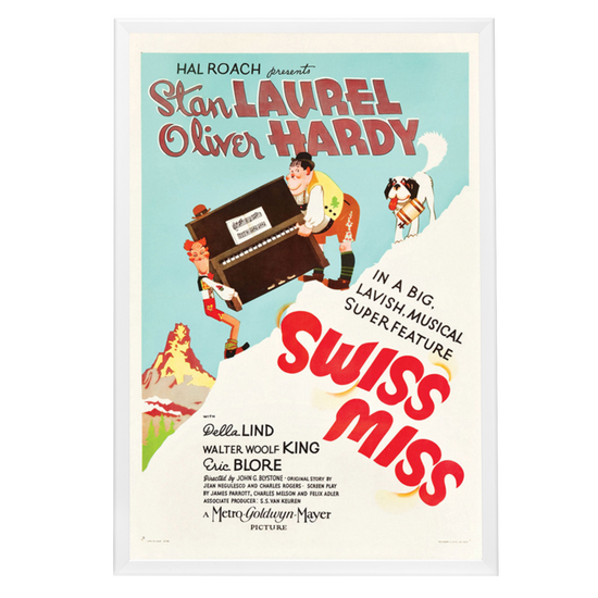 "Swiss Miss" (1938) Framed Movie Poster