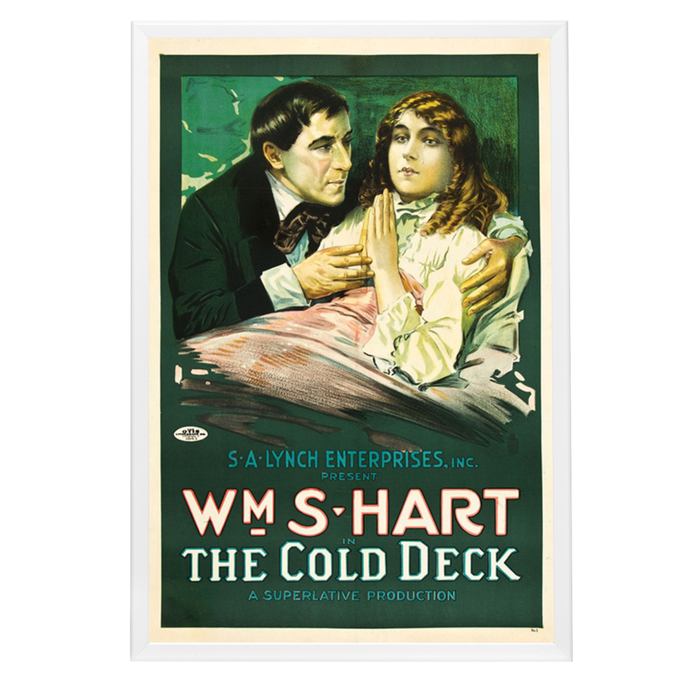 "Cold Deck" (1917) Framed Movie Poster