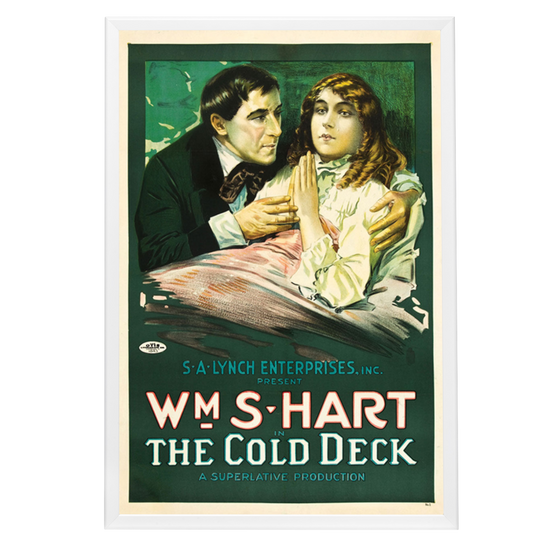 "Cold Deck" (1917) Framed Movie Poster