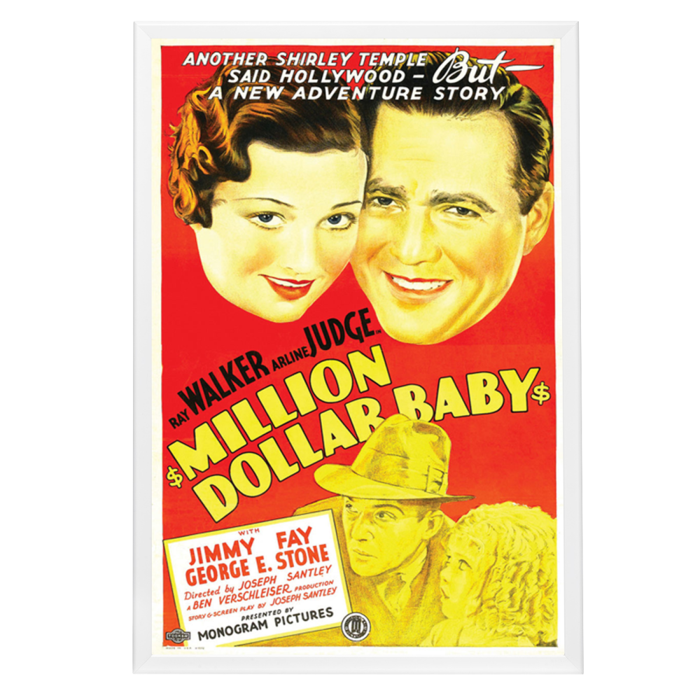 "Million Dollar Baby" (1934) Framed Movie Poster