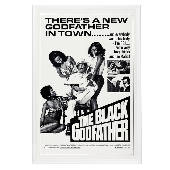 "Black Godfather" (1974) Framed Movie Poster