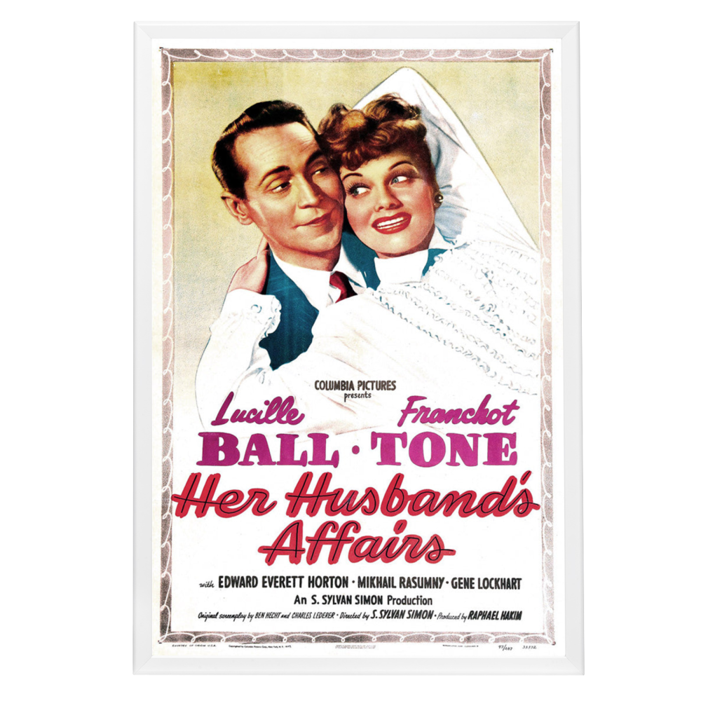 "Her Husband's Affairs" (1947) Framed Movie Poster