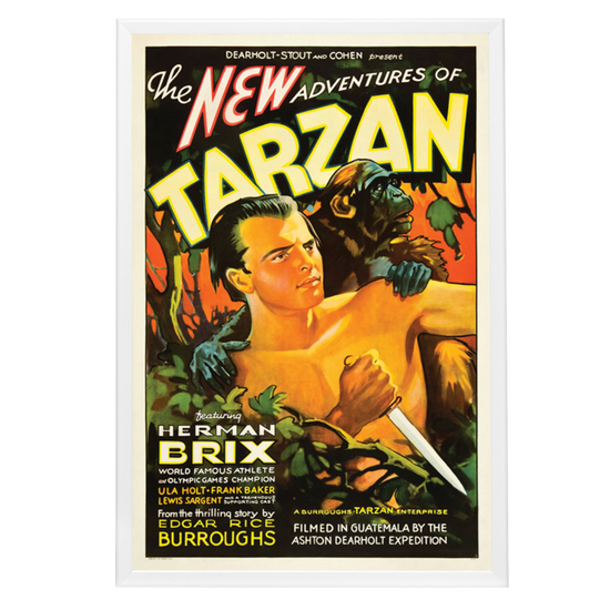 "New Adventures Of Tarzan" (1935) Framed Movie Poster