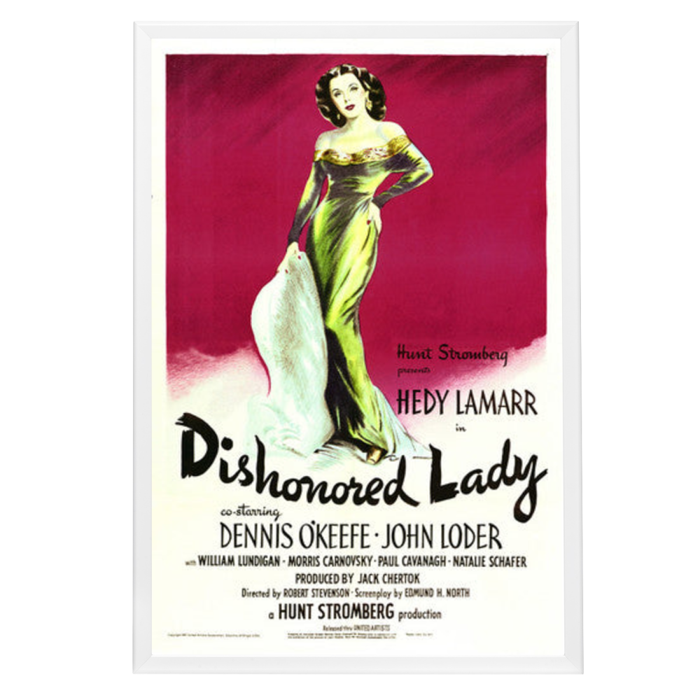 "Dishonored Lady" (1947) Framed Movie Poster