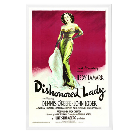 "Dishonored Lady" (1947) Framed Movie Poster