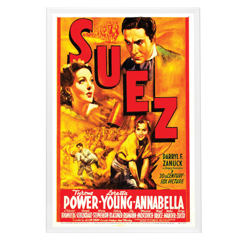 "Suez" (1938) Framed Movie Poster