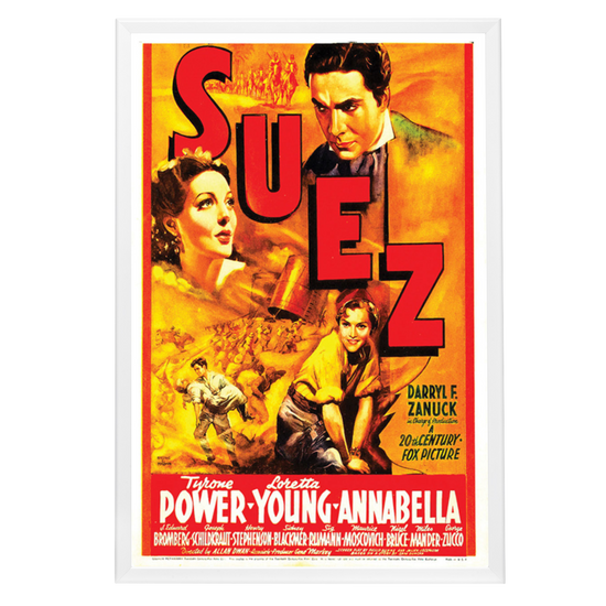 "Suez" (1938) Framed Movie Poster