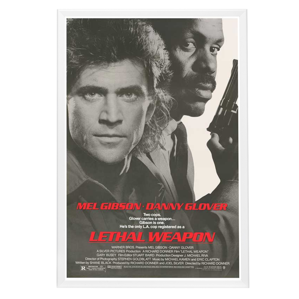 "Lethal Weapon" (1987) Framed Movie Poster