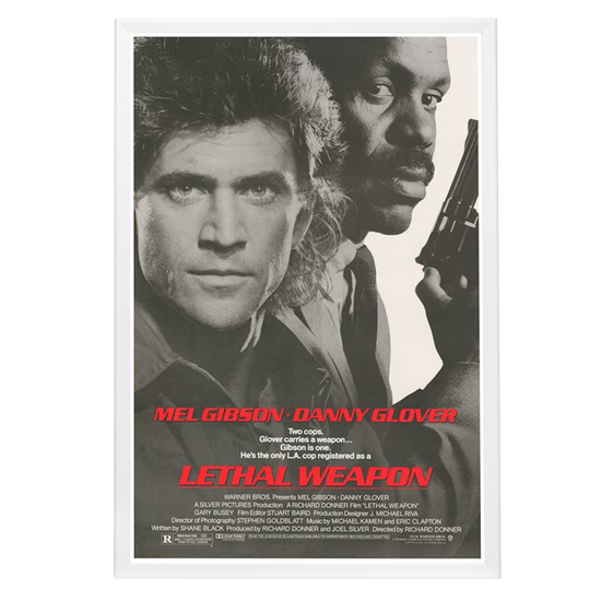 "Lethal Weapon" (1987) Framed Movie Poster