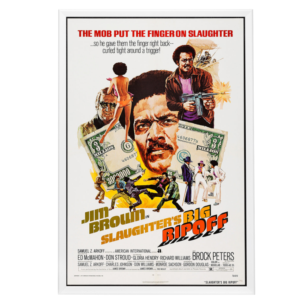 "Slaughter's Big Rip-Off" (1973) Framed Movie Poster