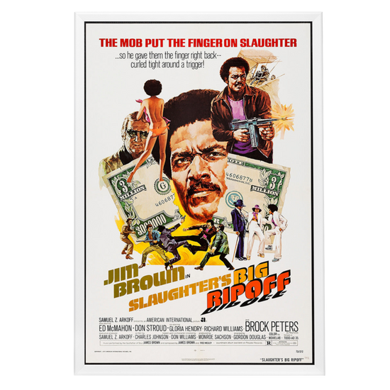 "Slaughter's Big Rip-Off" (1973) Framed Movie Poster