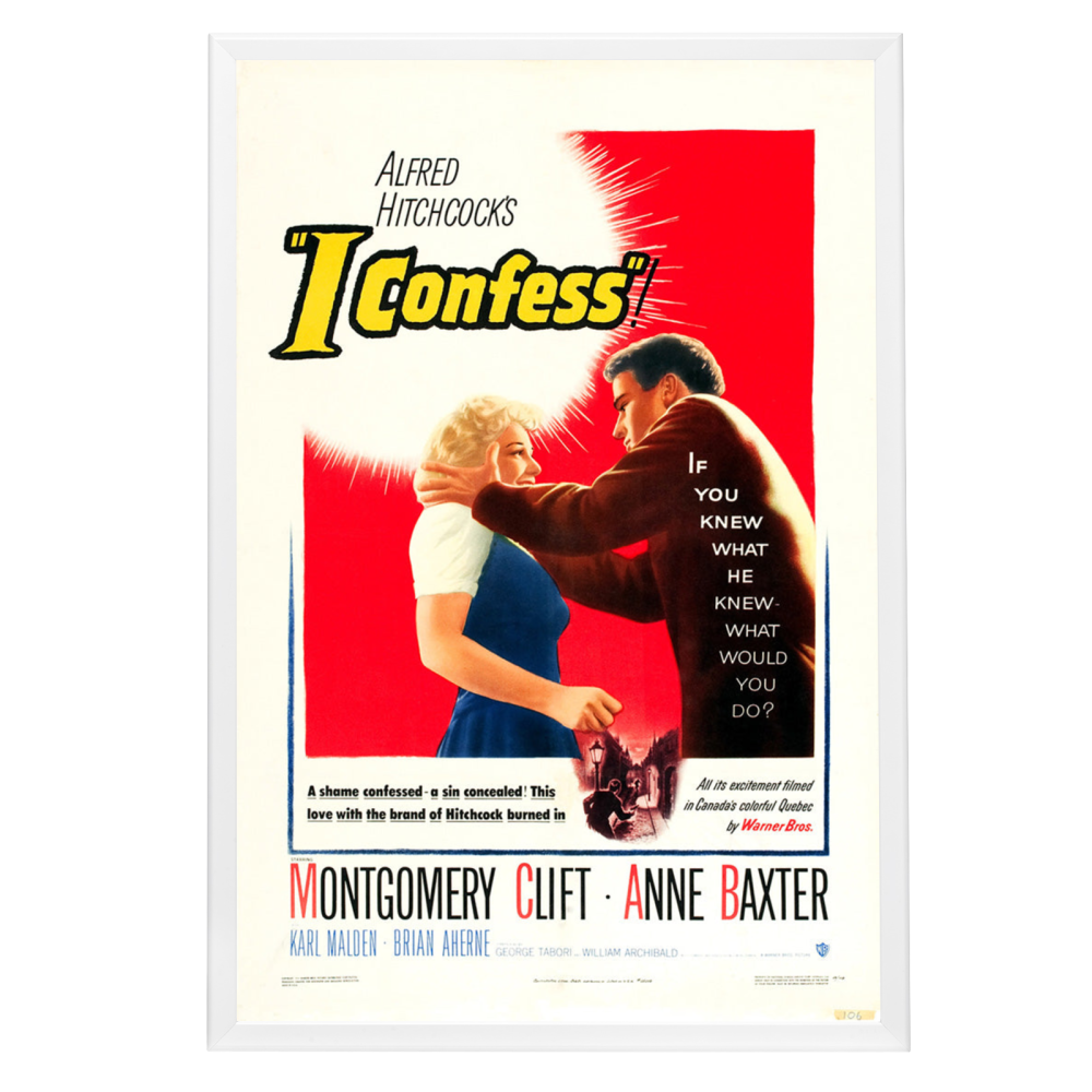 "I Confess" (1953) Framed Movie Poster