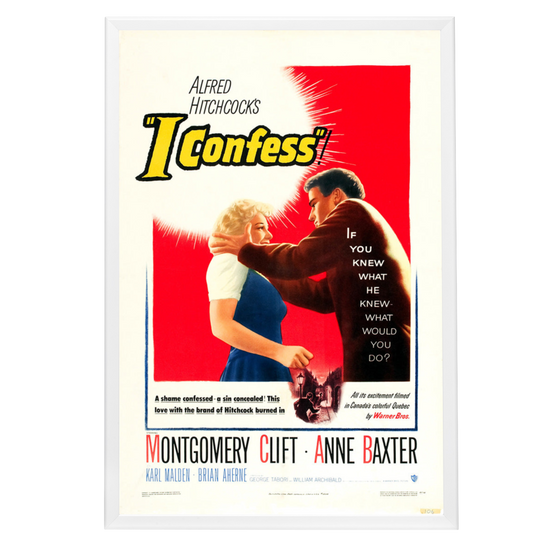 "I Confess" (1953) Framed Movie Poster