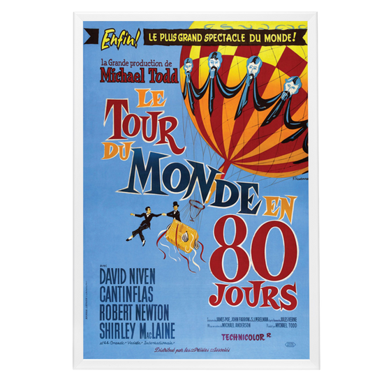 "Around the World in 80 Days (French)" (1956) Framed Movie Poster