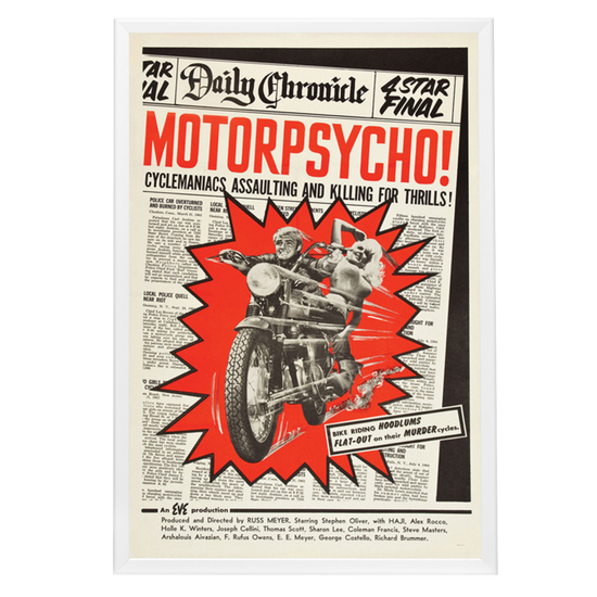 "Motor Psycho" (1968) Framed Movie Poster