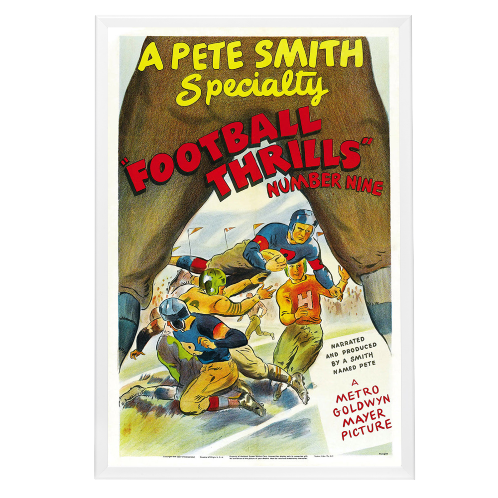 "Football Thrills No. 9" (1931) Framed Movie Poster