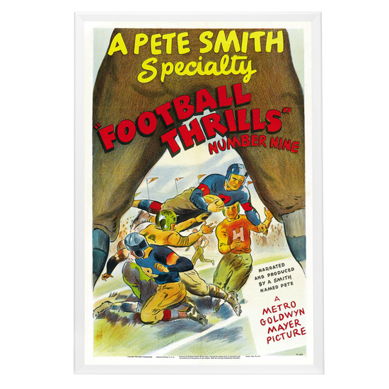 "Football Thrills No. 9" (1931) Framed Movie Poster