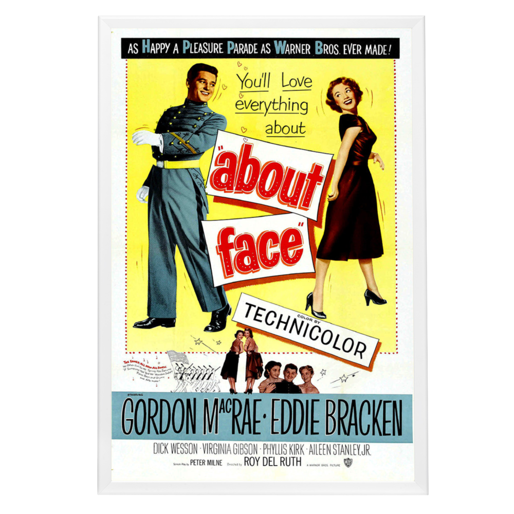 "About Face" (1952) Framed Movie Poster