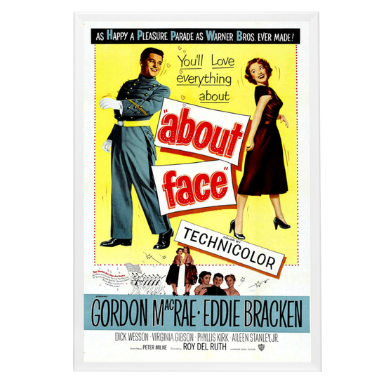 "About Face" (1952) Framed Movie Poster