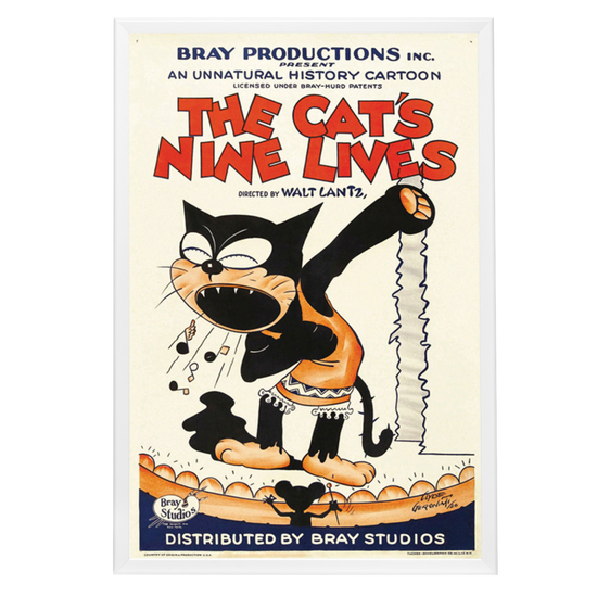 "Cat's Nine Lives" (1926) Framed Movie Poster