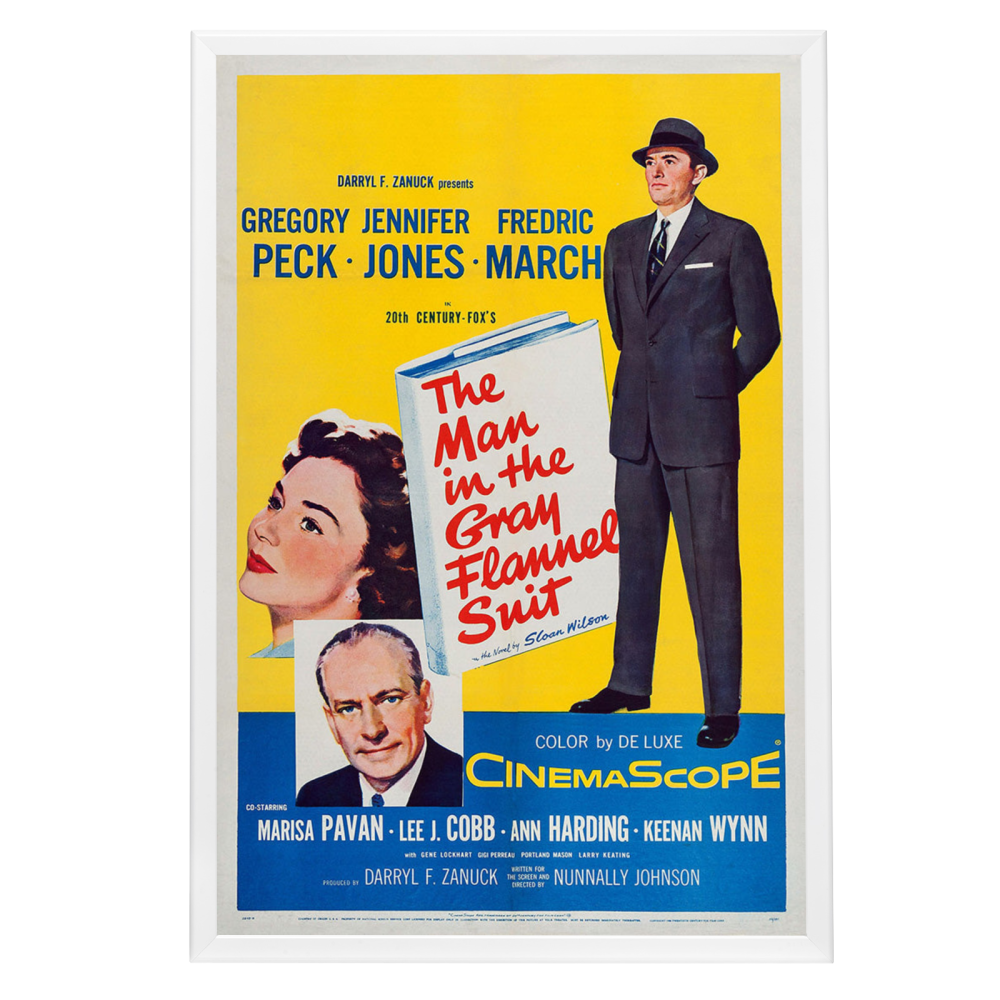 "Man In the Gray Flannel Suit" (1956) Framed Movie Poster