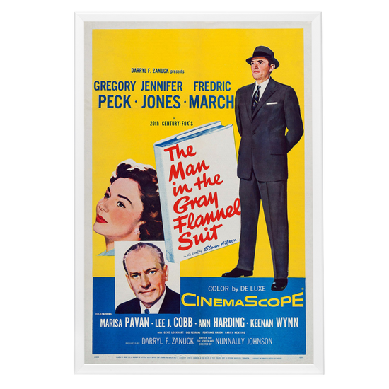 "Man In the Gray Flannel Suit" (1956) Framed Movie Poster