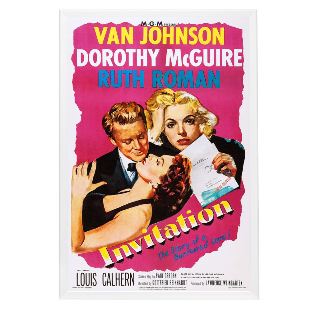 "Invitation" (1952) Framed Movie Poster