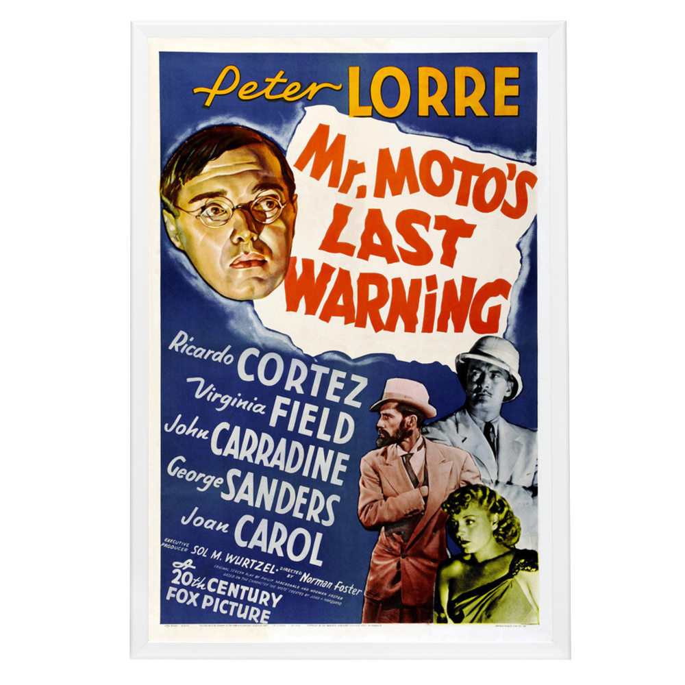 "Mr. Moto's Last Warning" (1939) Framed Movie Poster