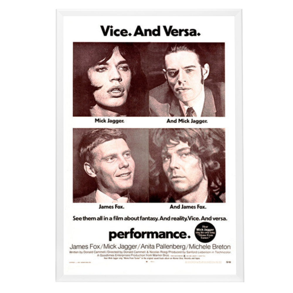 "Performance" (1970) Framed Movie Poster