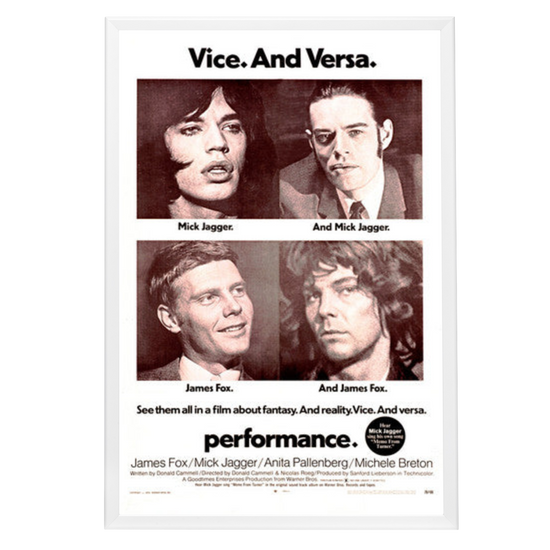 "Performance" (1970) Framed Movie Poster