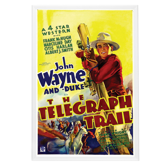 "Telegraph Trail" (1933) Framed Movie Poster